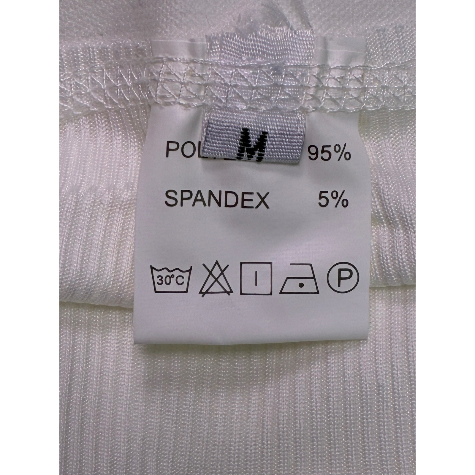 White Ribbed Knit 2-Piece Lounge Set Bralette And Leggings Size M — image 3 of 8